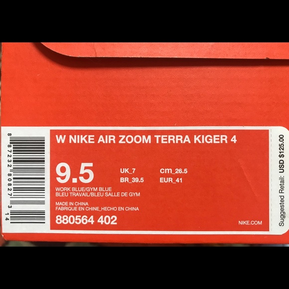 Brand New Nike Air Zoom Terra Kiger4 Running Shoes - Picture 3 of 6